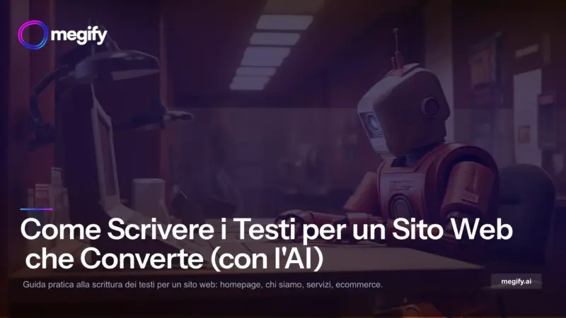 Come Scrivere i Testi per un Sito Web che Converte (con l’AI)