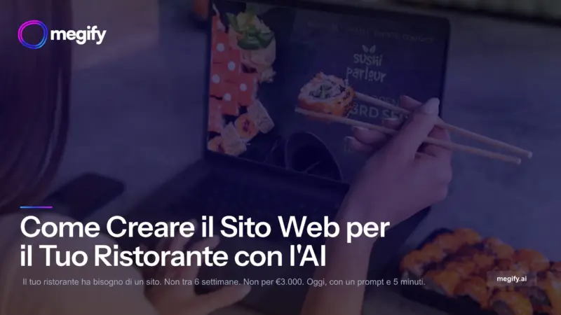 Come Creare il Sito Web per il Tuo Ristorante con l’AI (2026)