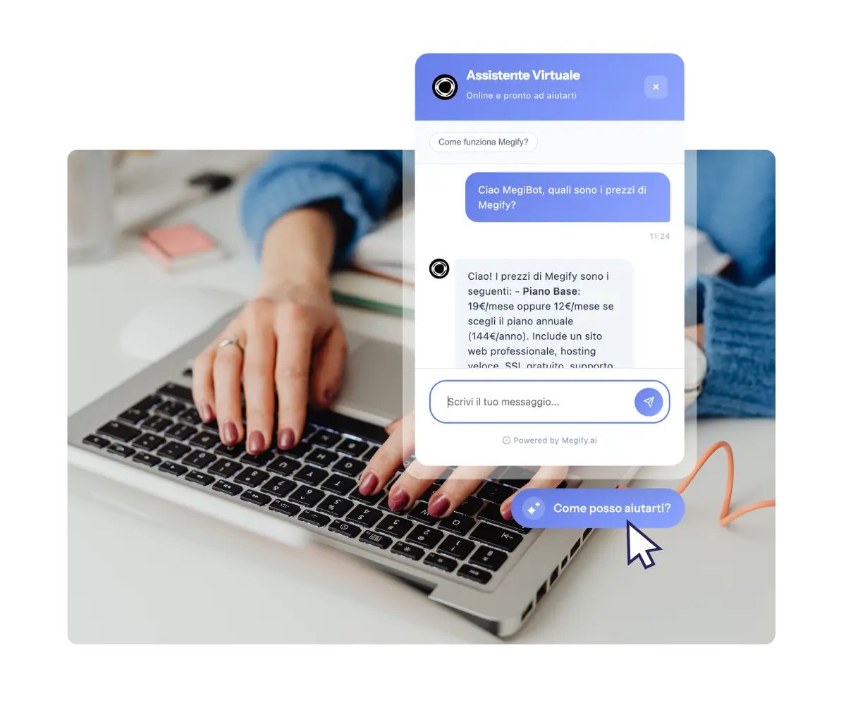 MEGICART – immagini (1) (2) Chatbot AI per WordPress addestrato con contenuti pinecone