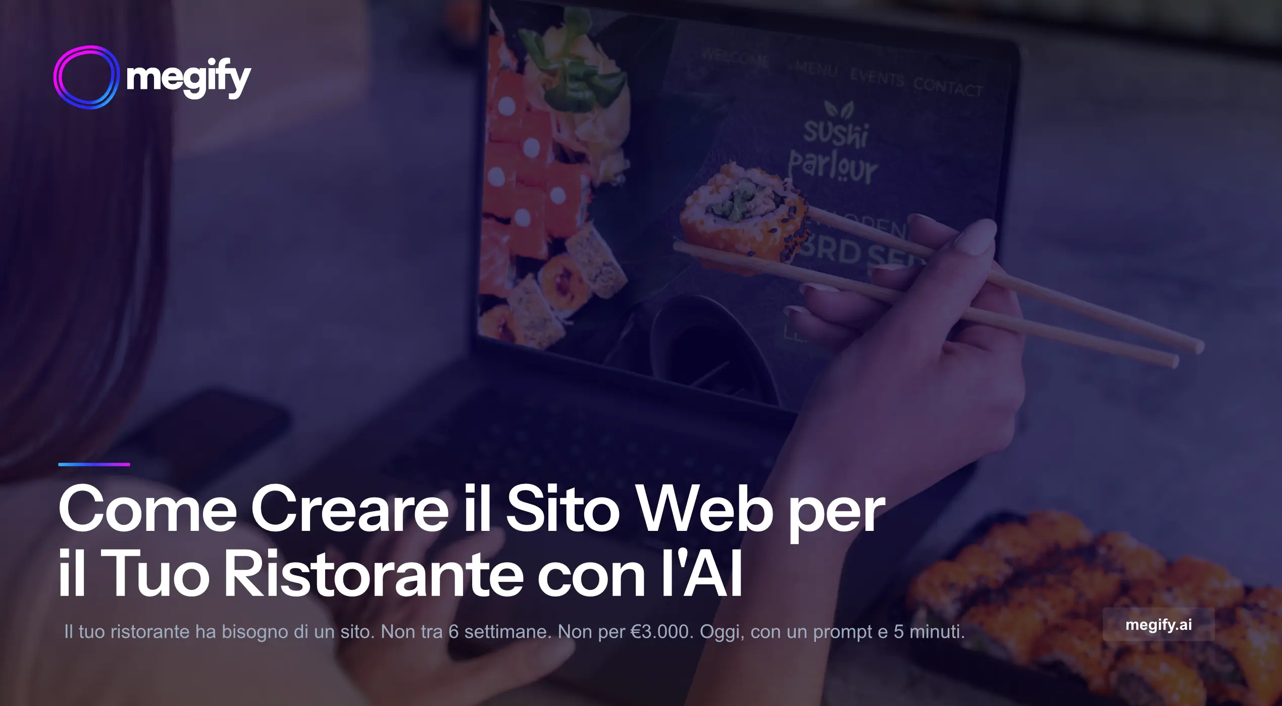 Come creare un sito web per un ristorante con l'AI